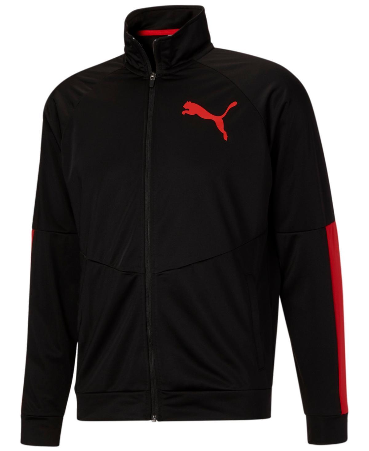 Puma Mens Contrast Logo Tricot Jacket 2.0 - Peacoat Product Image