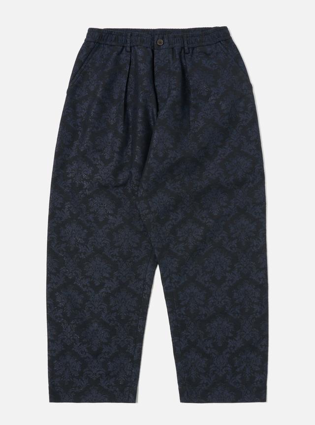 Universal Works Oxford Pant in Black Starry Night Cotton Mix Product Image