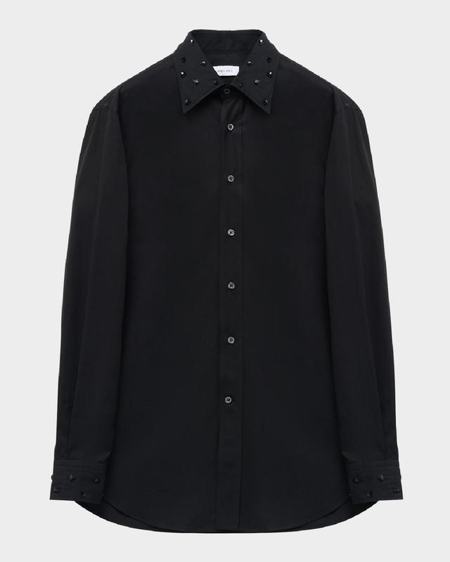 Mens Studded Poplin Button-Down Shirt Product Image