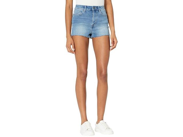 Buffalo David Bitton High-Rise Cutoffs Shorts/Joan in Indigo (Indigo) Women's Clothing Product Image