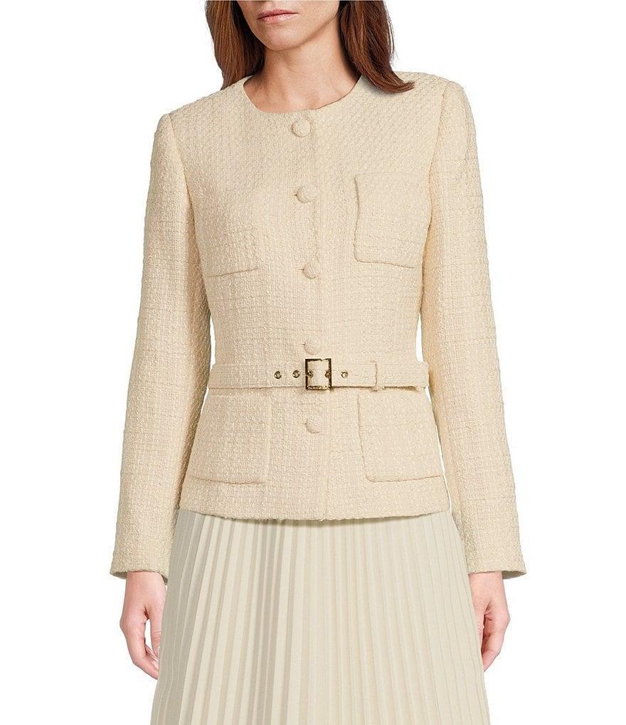 Preston & York Kora Tweed Belted Jacket Product Image