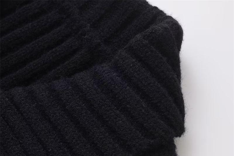 Plain Ribbed Cardigan Product Image