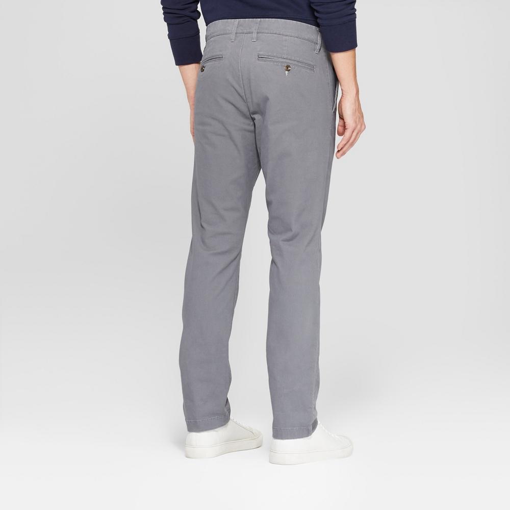 Men's Every Wear Slim Fit Chino Pants - Goodfellow & Co™ Thundering Gray 33x30 Product Image