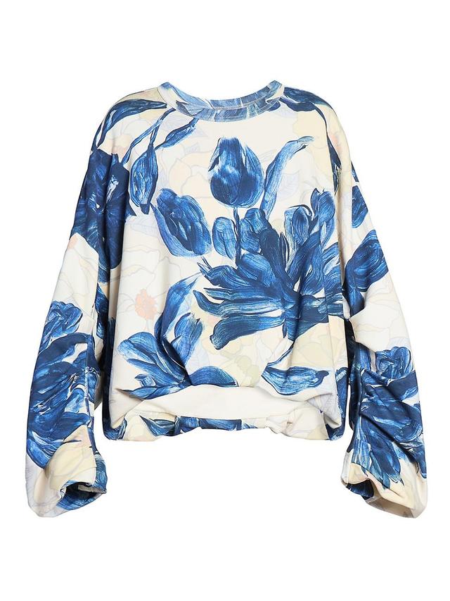 Womens Hannett Floral Bubble Sweater Product Image