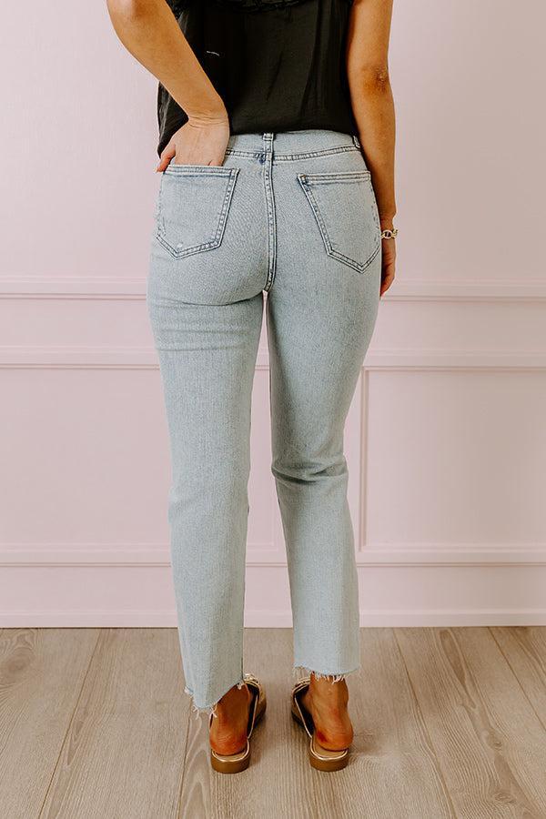 Eunina The Sofia High Waist Distressed Ankle Jean Product Image