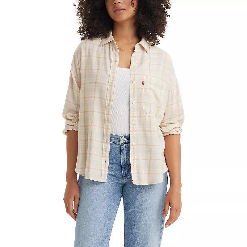 Womens Levis Henri Flannel Button Up Shirt Product Image