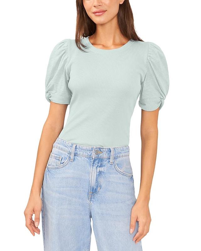 1.state Womens Puff Sleeve Short Sleeve Knit T-shirt Product Image