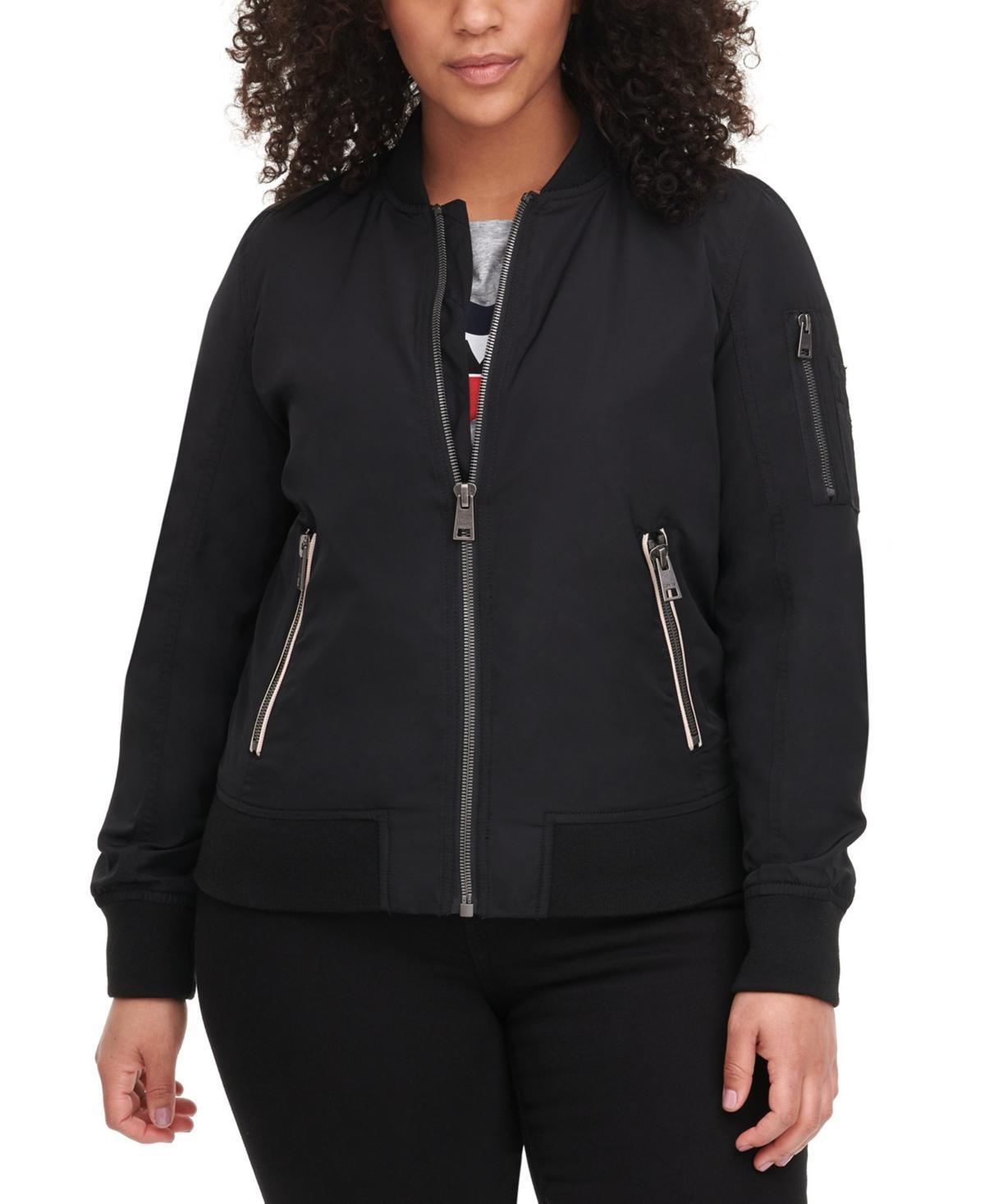 Plus Size Levis Newport Classic Bomber Jacket, Womens Pink Blush Product Image