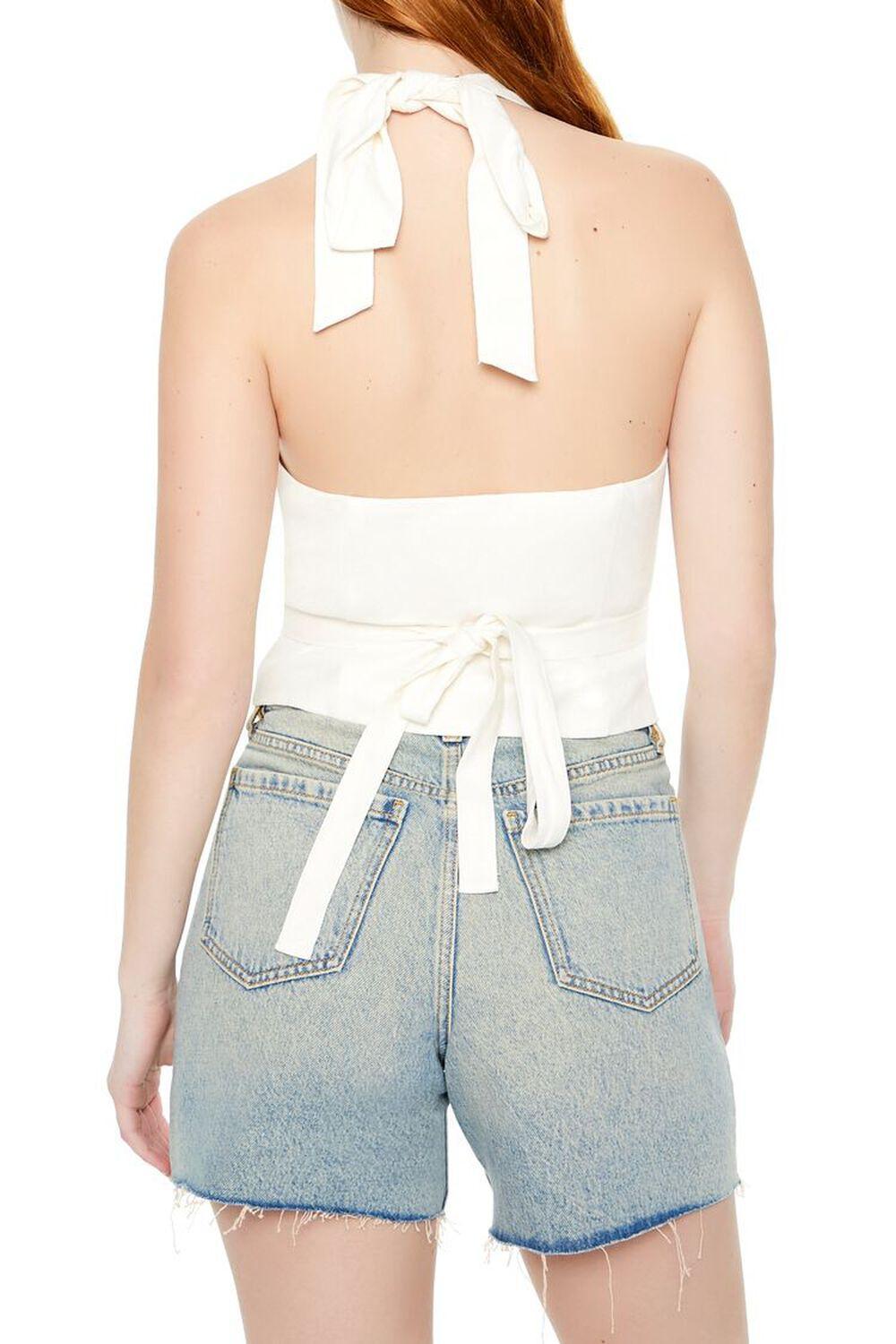 Linen-Blend Halter Top | Forever 21 Product Image