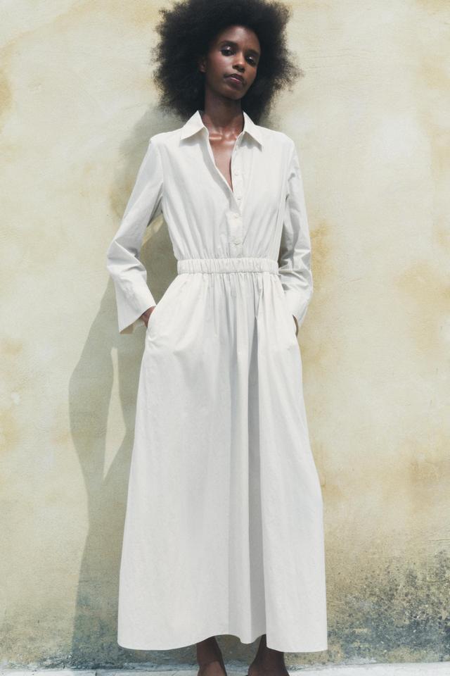 MIDI SHIRT DRESS ZW COLLECTION Product Image