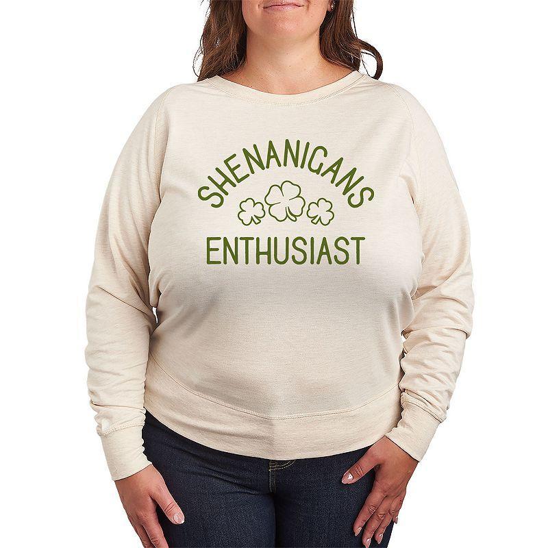 Plus Shenanigans Enthusiast Slouchy Graphic Sweatshirt, Womens Product Image