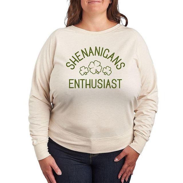 Plus Size Shenanigans Enthusiast Lightweight French Terry Sweatshirt, Womens Product Image