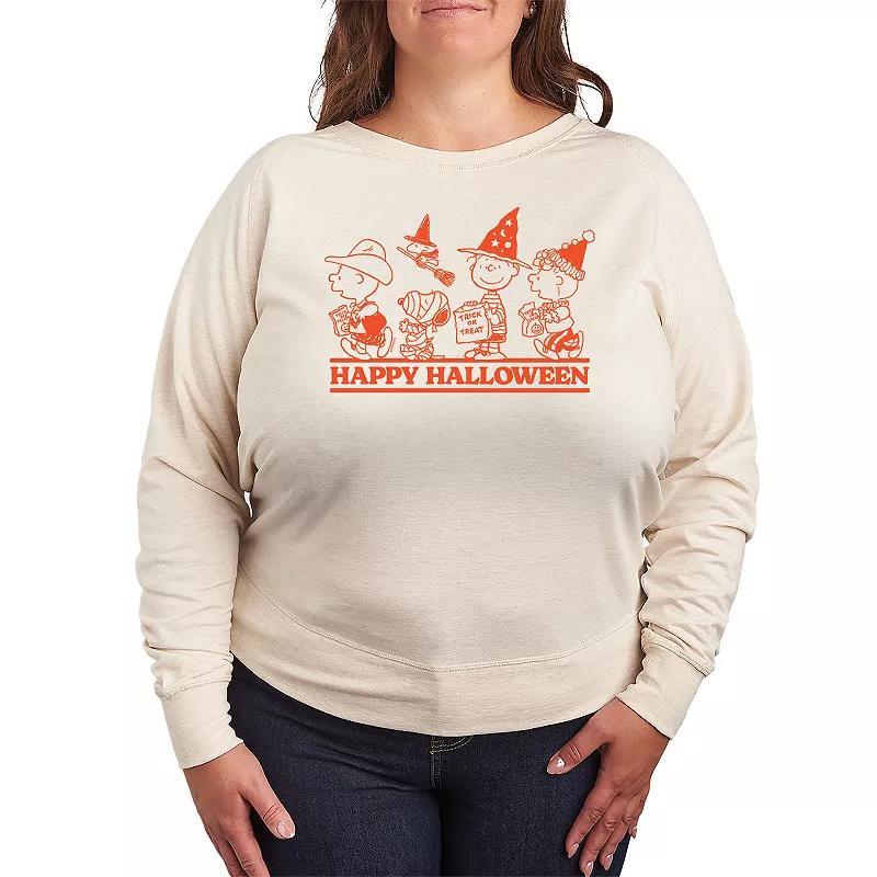 Plus Size Peanuts Group Happy Halloween Pullover, Womens Product Image