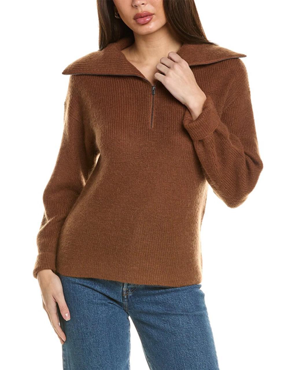 1/2-zip Wool & Mohair-blend Sweater product image