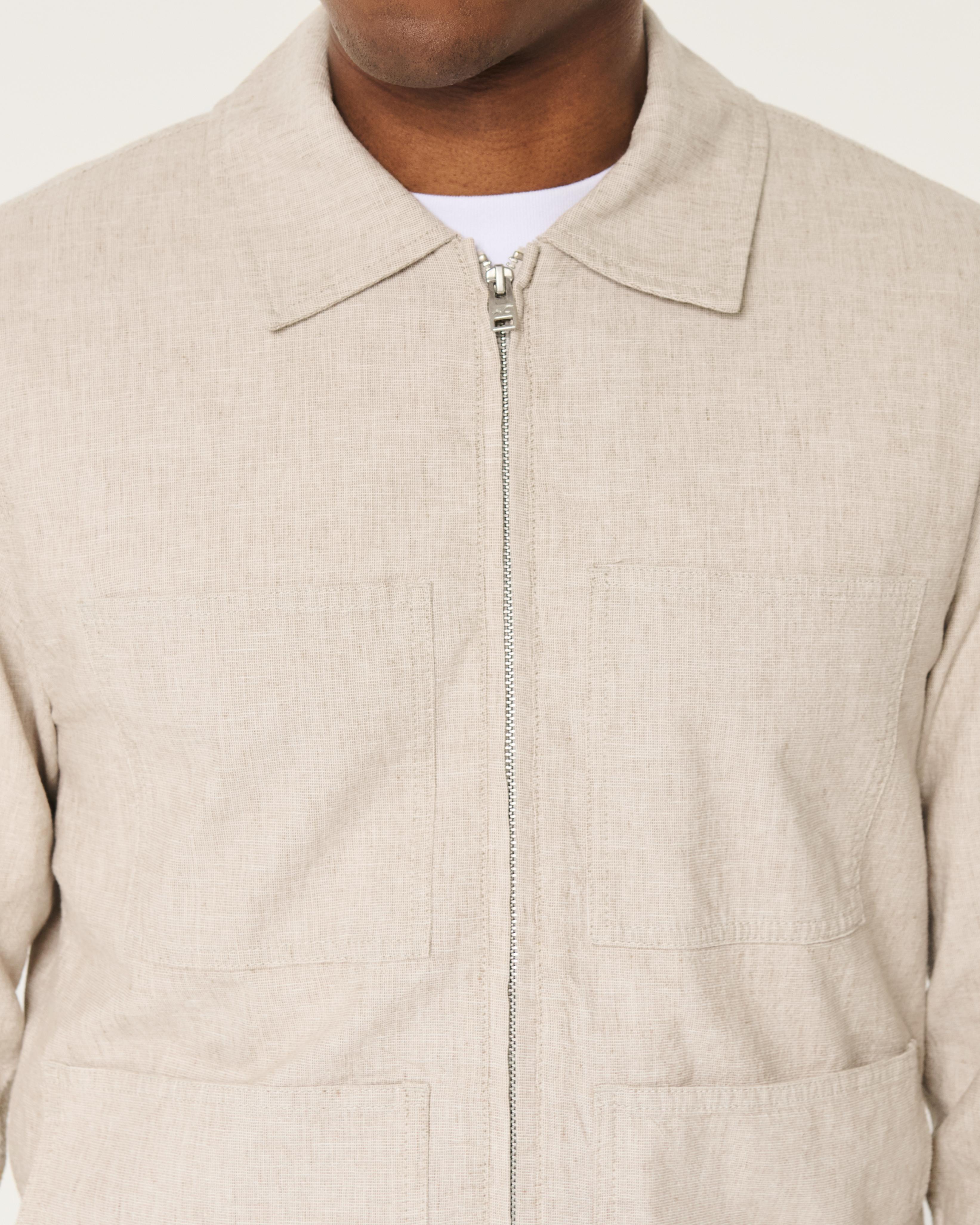 Linen Blend Chore Jacket Product Image