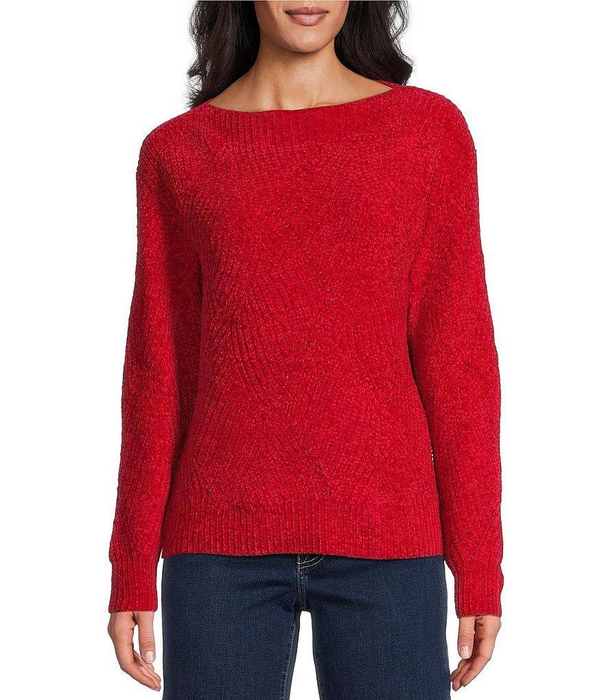 Tommy Bahama Luna Chenille Boat Neck Long Sleeve Pullover Sweater product image