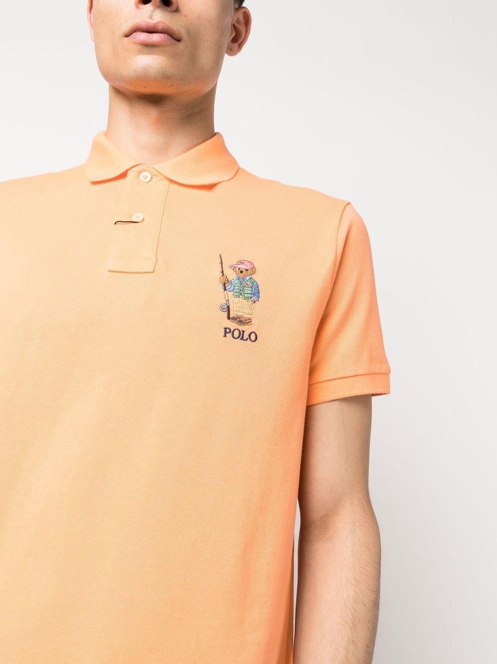 Polo Bear Polo Shirt In Orange Product Image