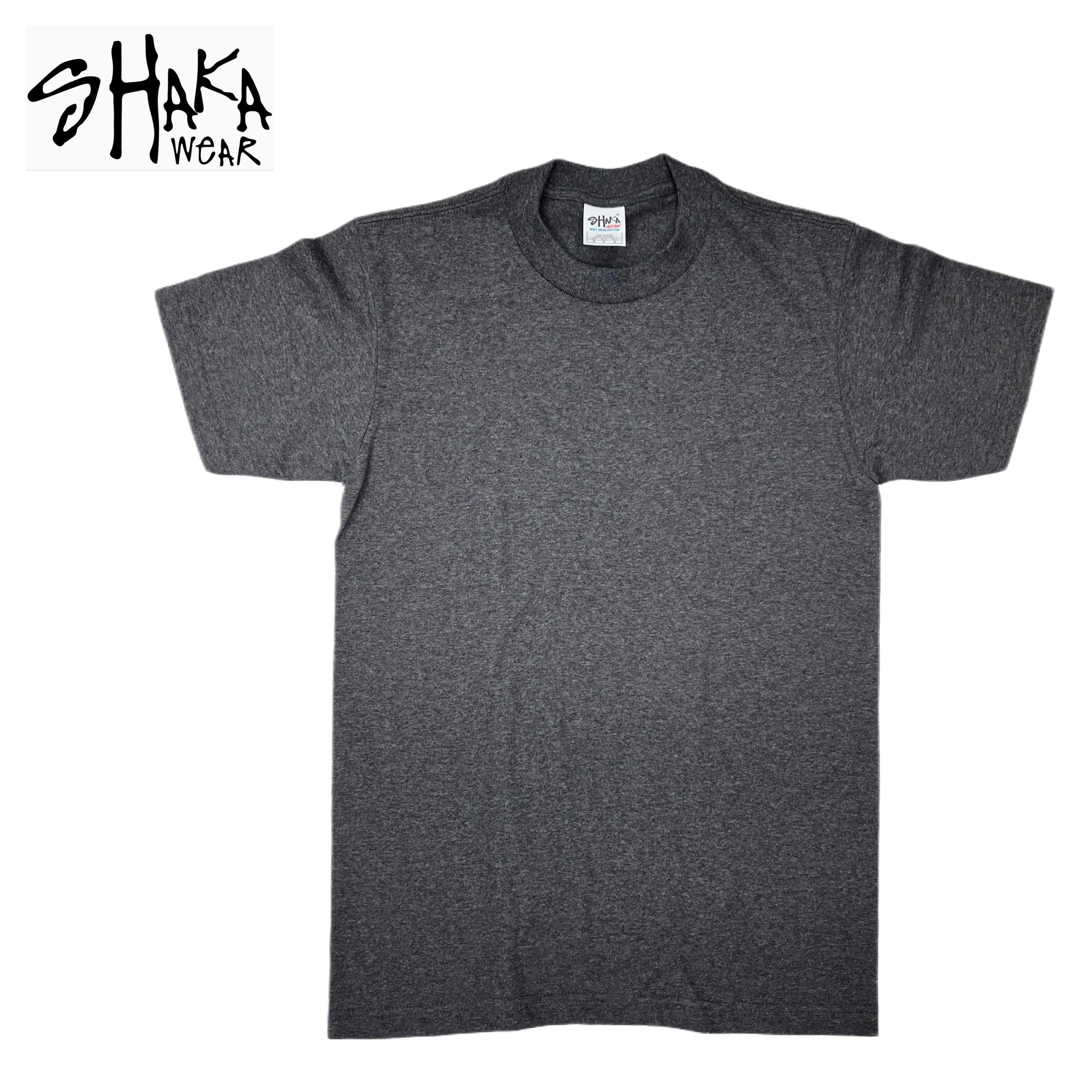 Shaka Wear 6.0 oz Active Short Sleeve T-Shirt (Brown/Charcoal Grey/Heather Grey/Khaki/Navy) Male Product Image