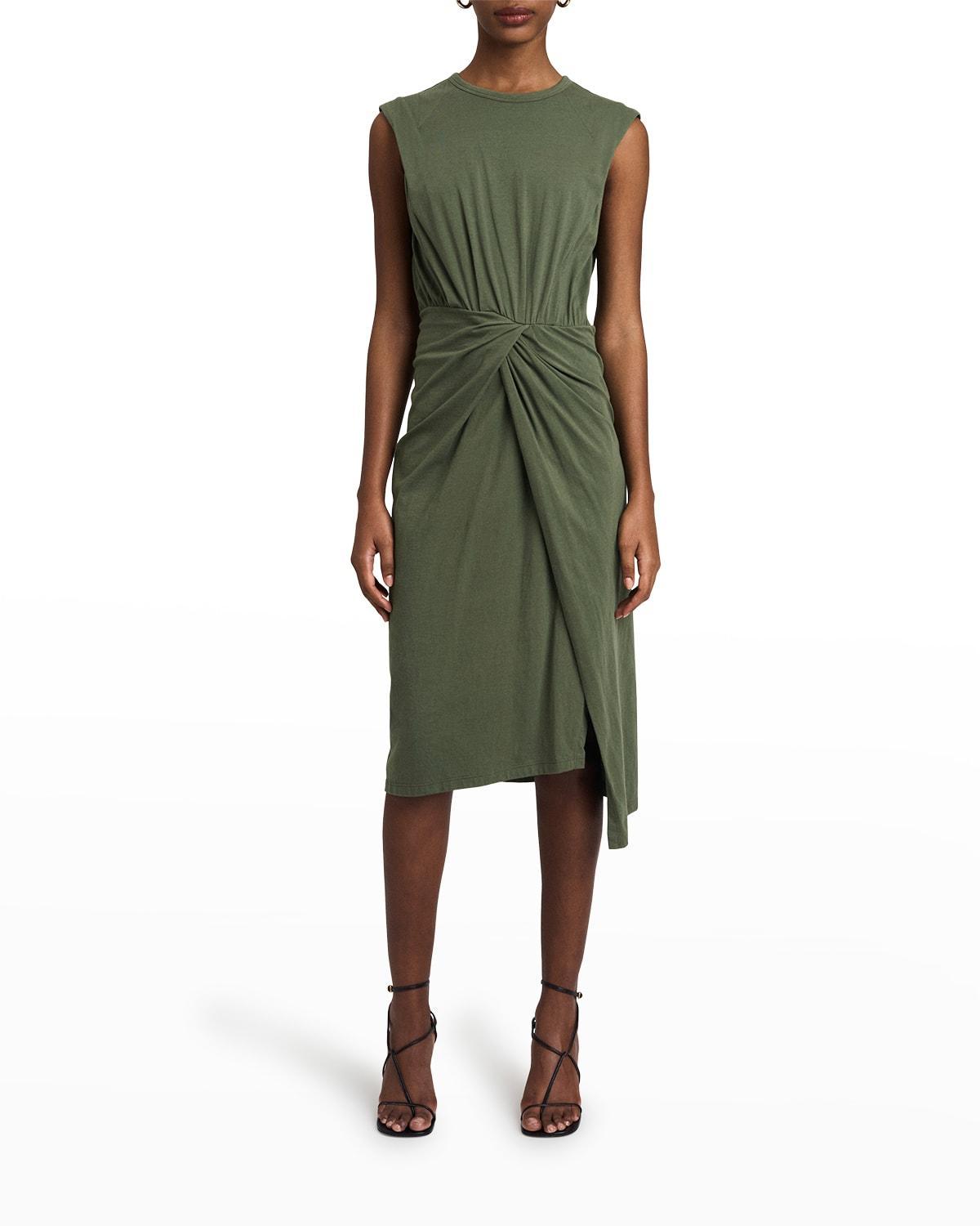 Womens Landry Twist-Front Jersey Dress Product Image