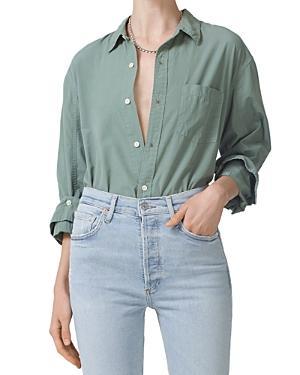 Citizens of Humanity Kayla Shrunken Cotton Shirt Product Image