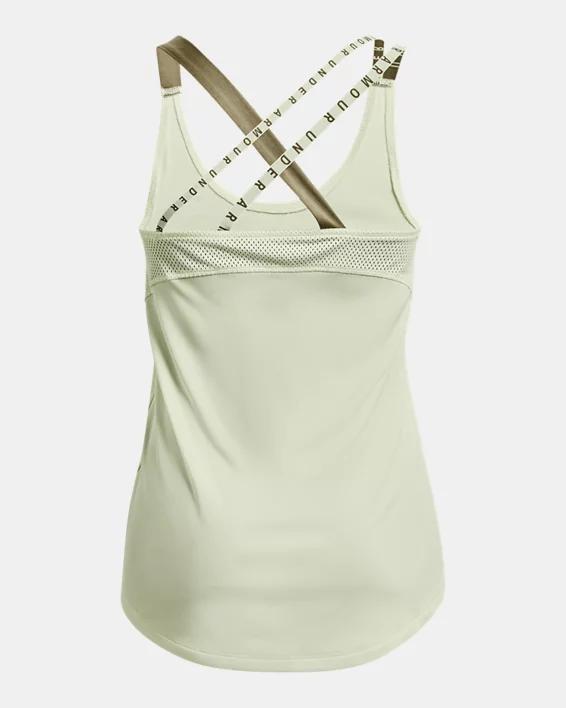 Women's HeatGear® Armour Wordmark Double Strap Tank Product Image