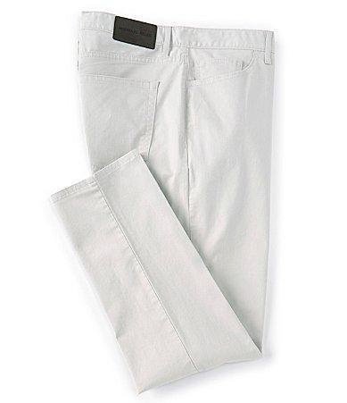 Michael Kors Slim-Fit Parker Stretch Flat Front Twill Pants Product Image