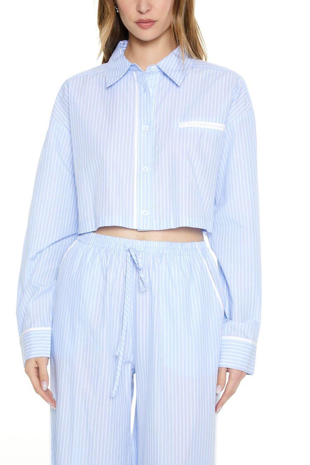 Striped Shirt & Pants Set | Forever 21 Product Image