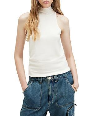 AllSaints Connie Sleeveless Merino Wool Turtleneck Sweater Product Image