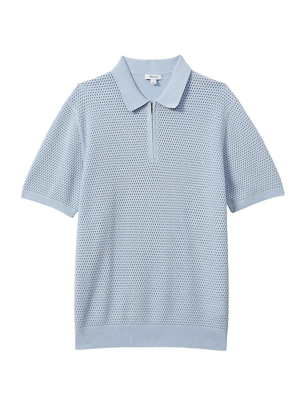 Mens Burnham Cotton-Blend Polo Shirt Product Image