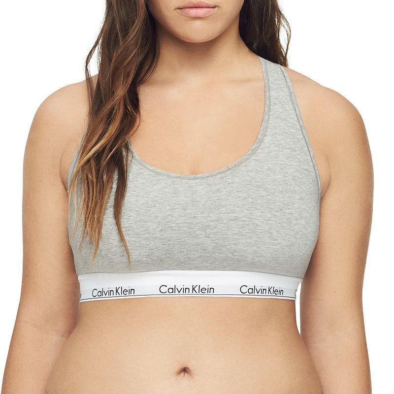 Plus Size Calvin Klein Modern Cotton Unlined Bralette QF5116, Womens Product Image