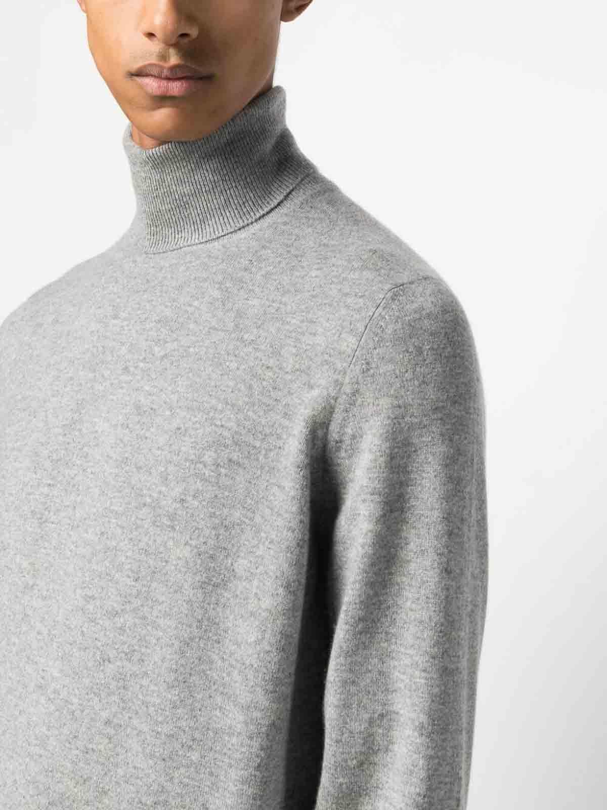 BRUNELLO CUCINELLI Turtle-neck Sweater In Grey Product Image