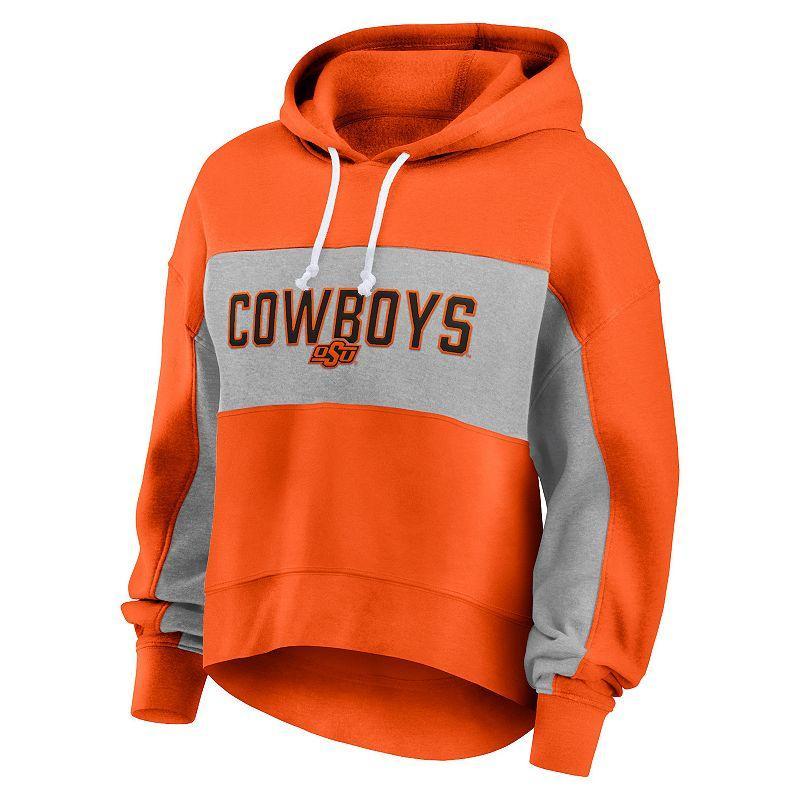 Womens Fanatics Texas Orange Texas Longhorns Filled Stat Sheet Pullover Hoodie Product Image