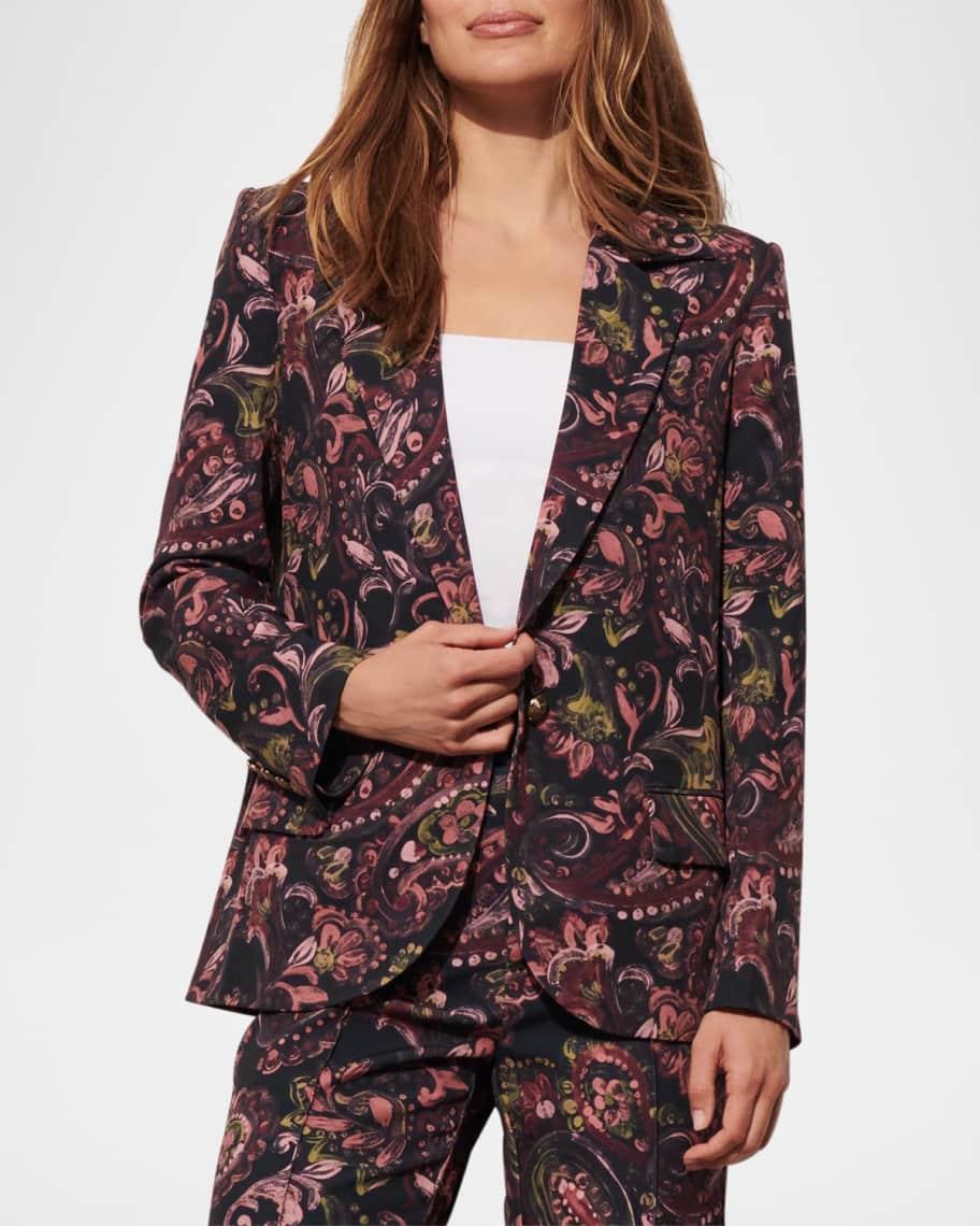 Robin Paisley Cutaway Blazer Product Image