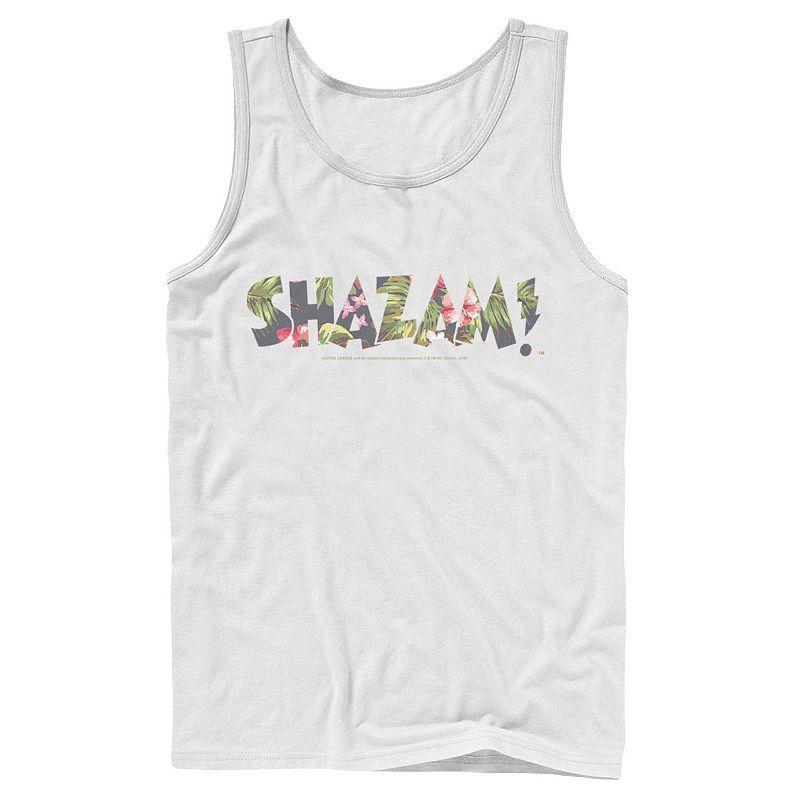 Mens DC Comics Shazam Tropical Logo Tank Top Product Image