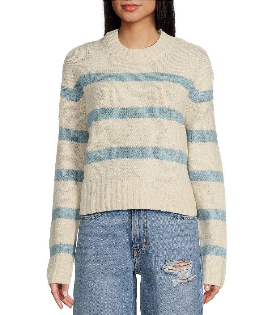 Salty Crew Lighthouse Engineered Long Sleeve Stripe Sweater Product Image