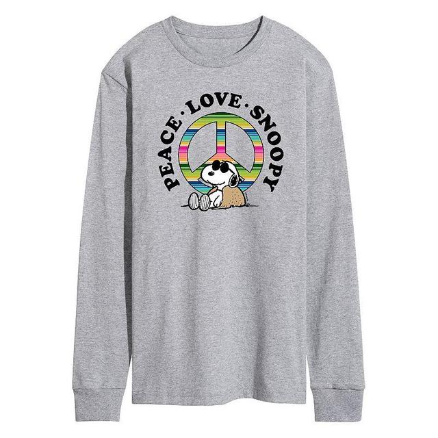 Mens Peanuts Peace Love Tee Product Image