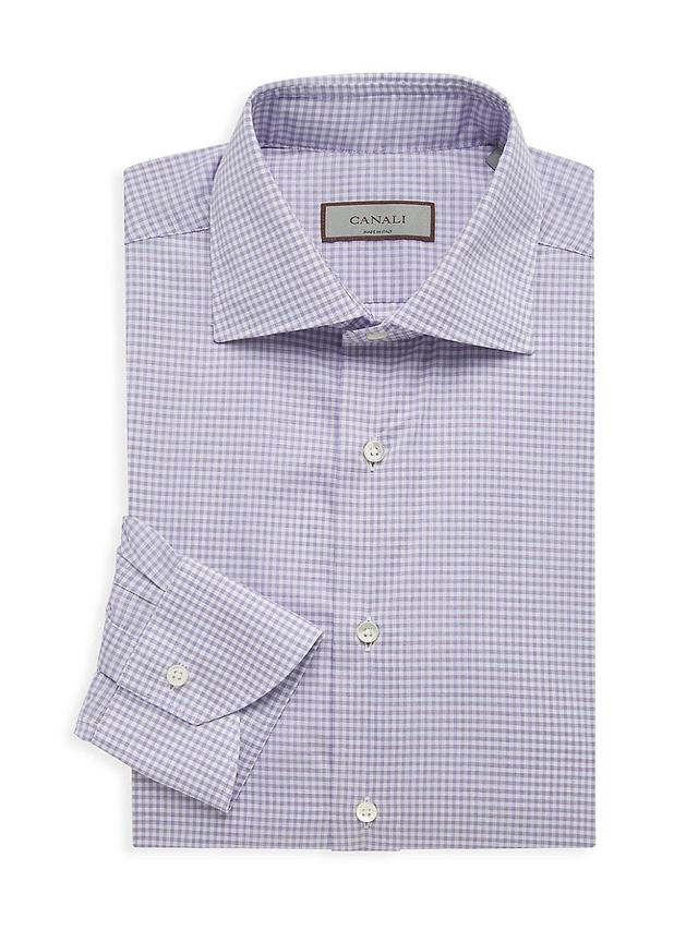 Mens Gingham Plaid Button-Up Shirt Product Image