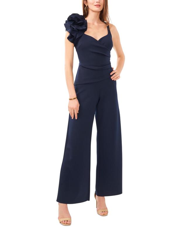 Msk Womens Ruffle Trim Sleeveless Straight-Leg Jumpsuit Product Image