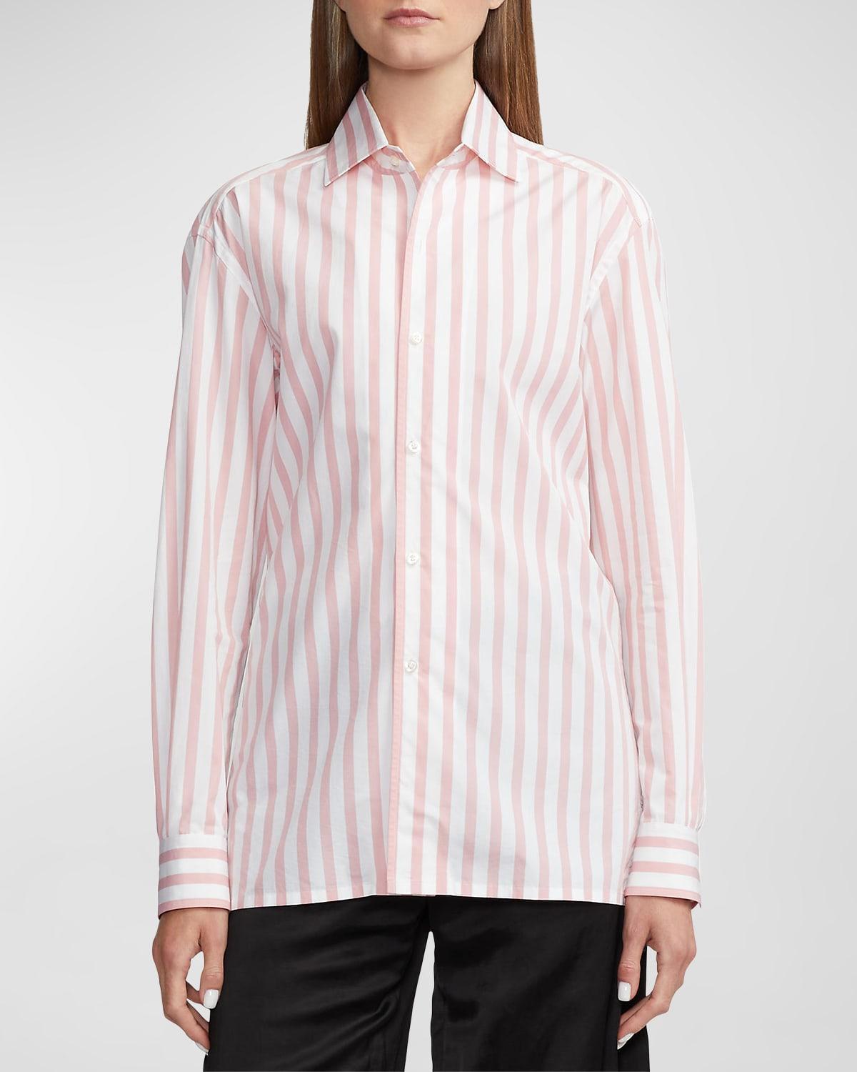 Womens Capri Striped Button-Up Shirt Product Image