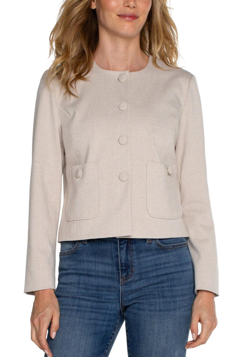 Boxy Cropped Jacket Product Image