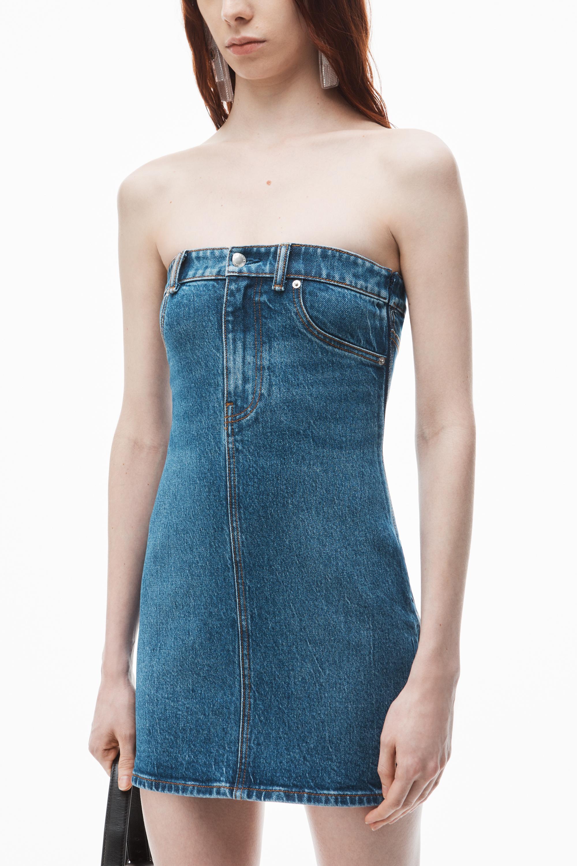 Tube Dress In Comfort Stretch Denim Product Image