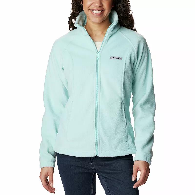 Womens Columbia Benton Springs Zip-Front Fleece Jacket Blue Haze Product Image