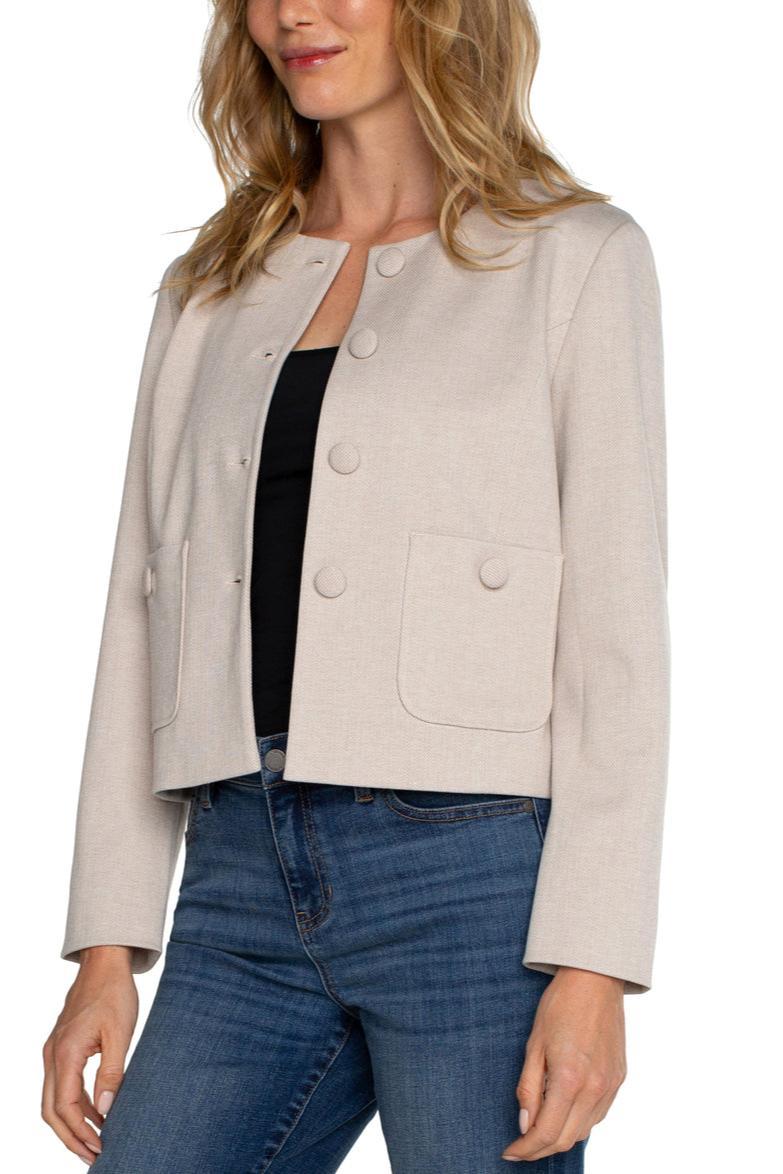 Boxy Cropped Jacket Product Image