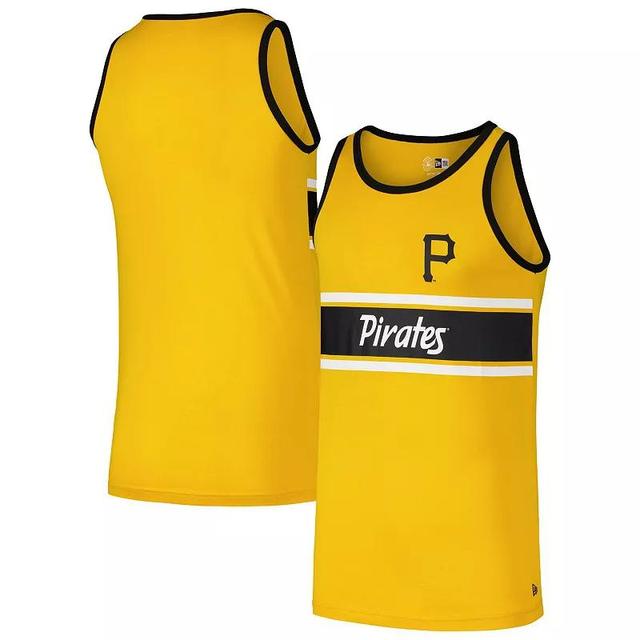 Mens New Era Pittsburgh Pirates Jersey Ringer Tank Top Product Image