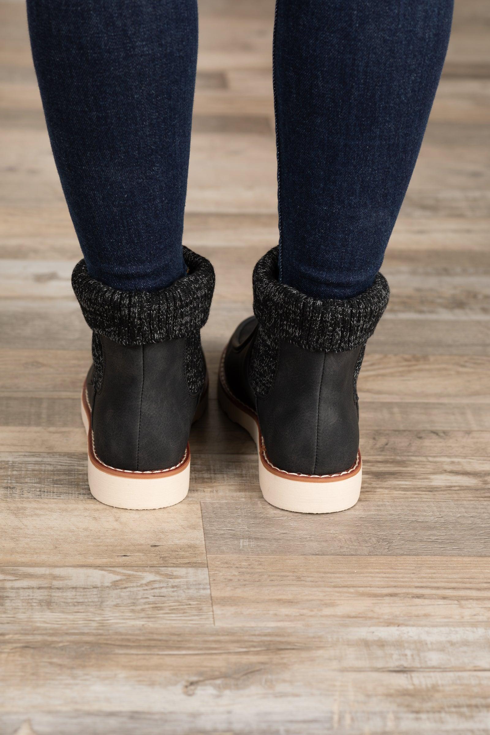 Leather Sock Bootie Product Image