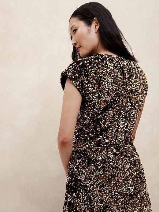 Sequin Cropped Top Product Image