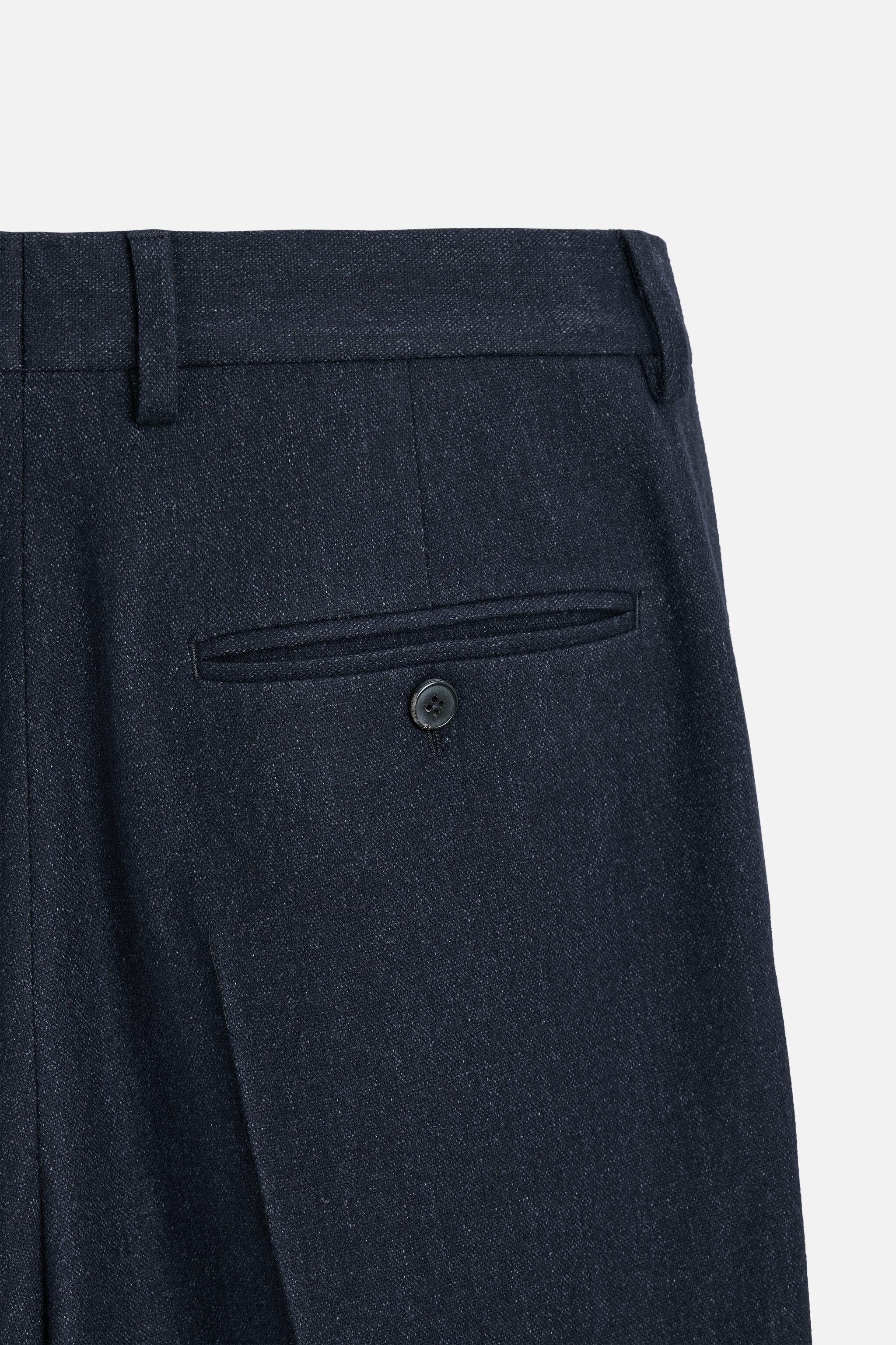 TEXTURED SUIT PANTS Product Image