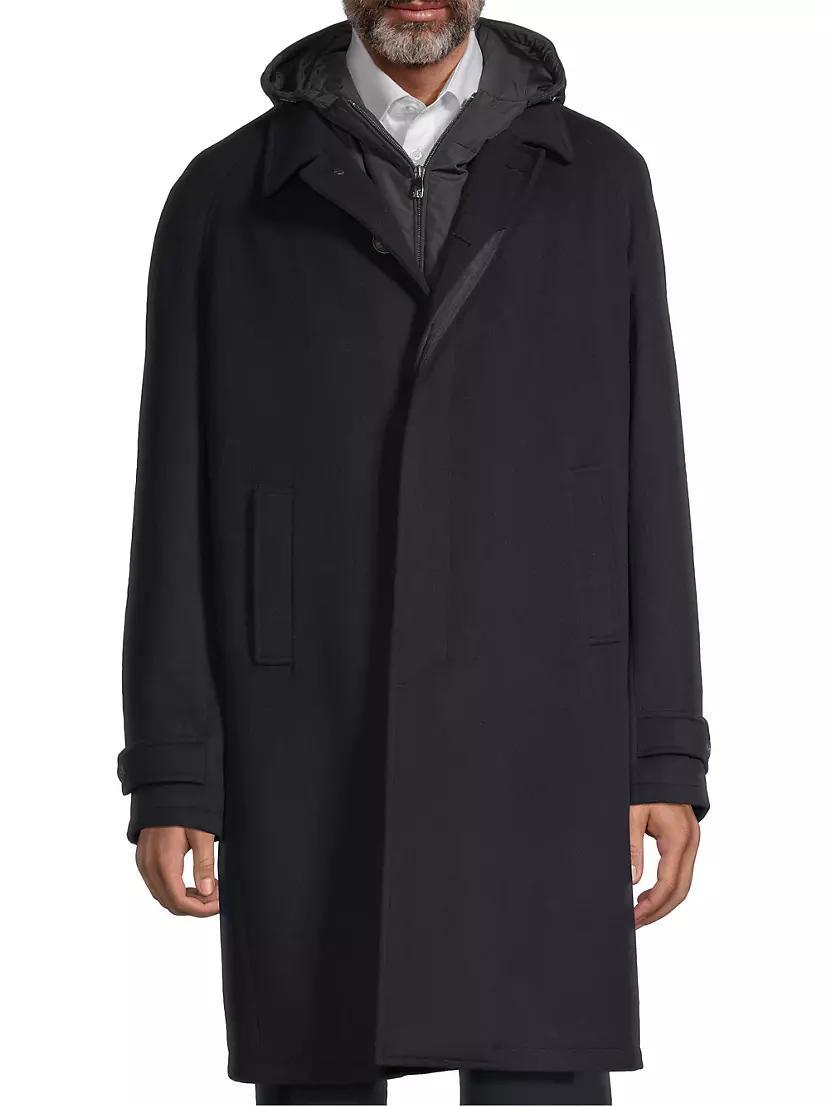 Hooded Wool Coat Product Image