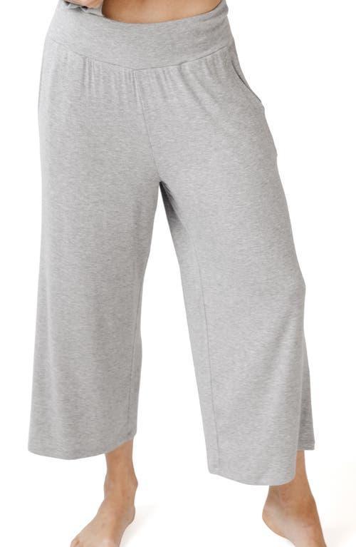 Cozy Earth Womens Rib Knit Viscose from Bamboo Lounge Capri Pants Product Image