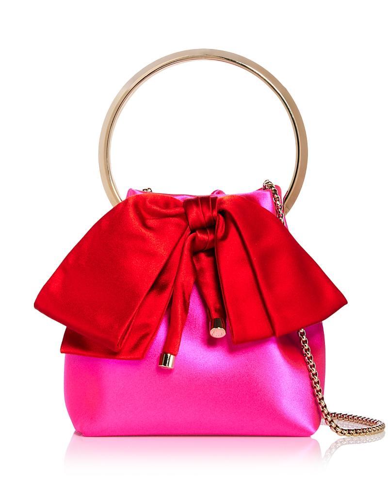 Womens Bon Bon Satin Bow Shoulder Bag Product Image